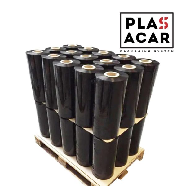 Pack 46 unid. film automático estirable Negro 23 my, 16 kg, 500 mm, preestiro std (Palet Completo)
